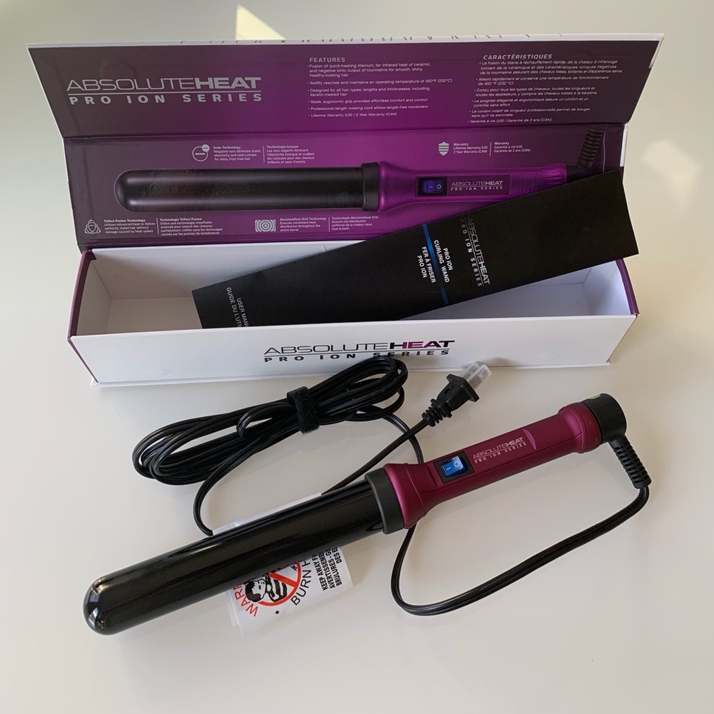 Absolute Heat Pro Ion Clipless Curling Wand